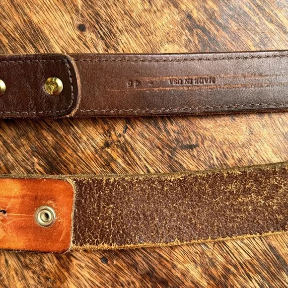 NRA LIFE MEMBER COLLECTOR EDITION NORMAN FOUNDRY DALLAS TEXAS BRASS LEATHER BELT